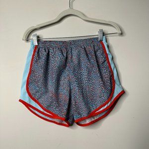 Nike Dri-Fit Lined Running Shorts Blue/Red Women's Small